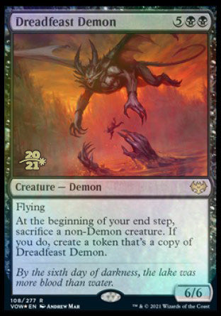 Dreadfeast Demon [Innistrad: Crimson Vow Prerelease Promos] | Chromatic Games