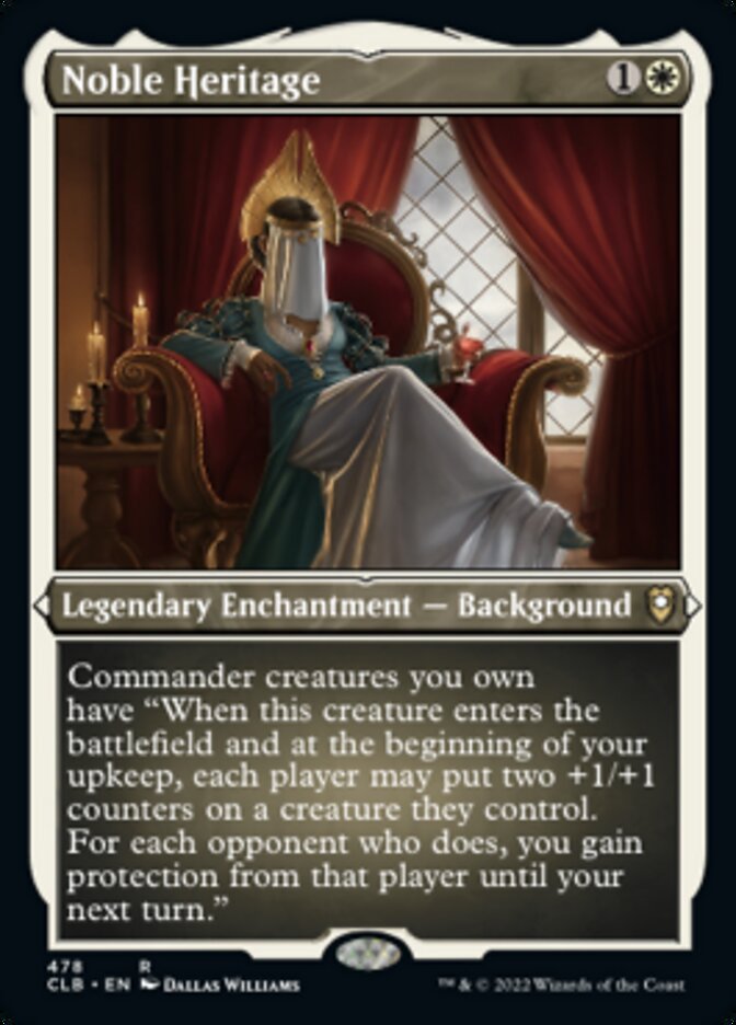 Noble Heritage (Foil Etched) [Commander Legends: Battle for Baldur's Gate] | Chromatic Games