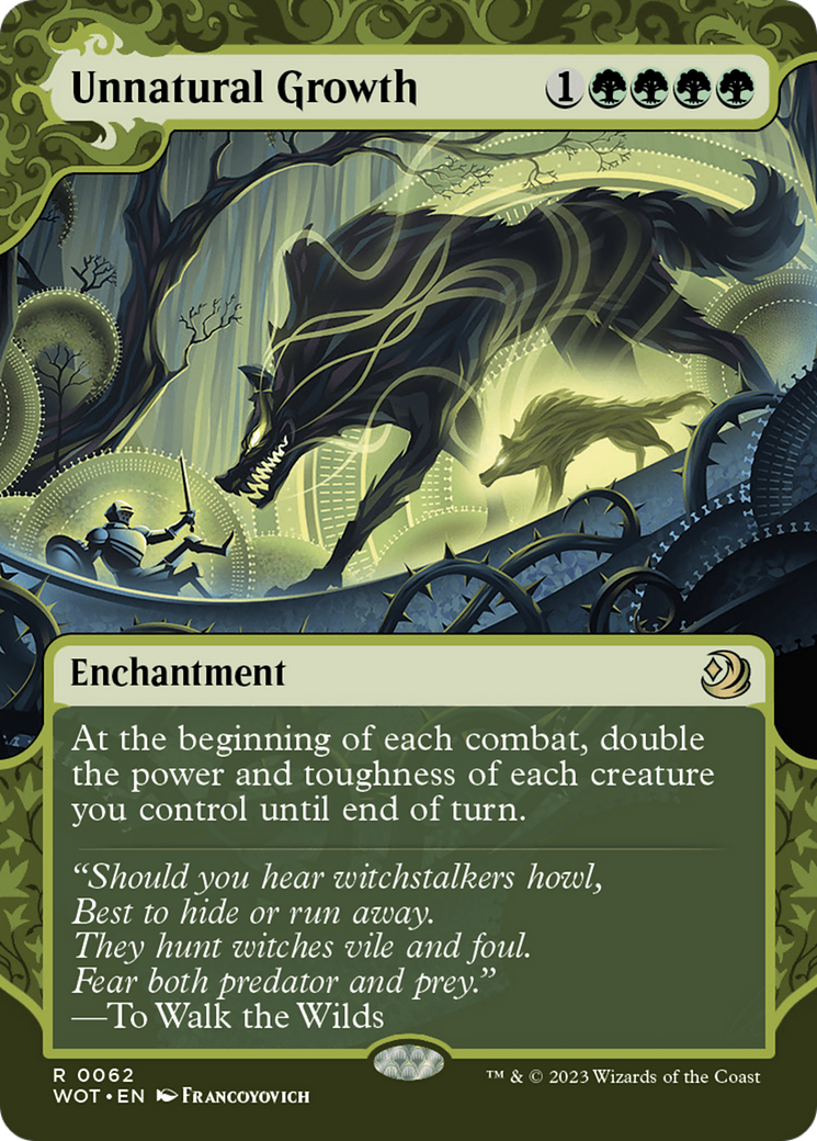 Unnatural Growth [Wilds of Eldraine: Enchanting Tales] | Chromatic Games