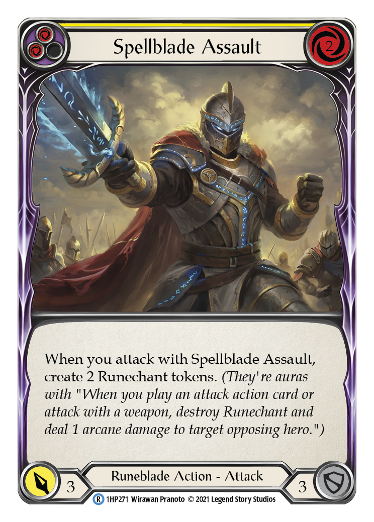 Spellblade Assault (Yellow) [1HP271] (History Pack 1) | Chromatic Games