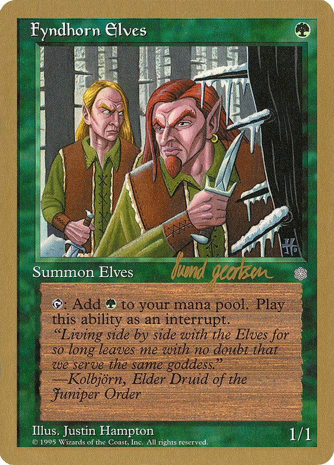 Fyndhorn Elves (Svend Geertsen) [World Championship Decks 1997] | Chromatic Games