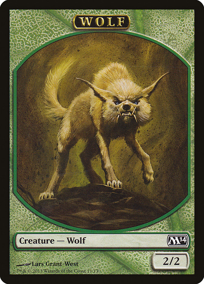 Wolf Token [Magic 2014 Tokens] | Chromatic Games