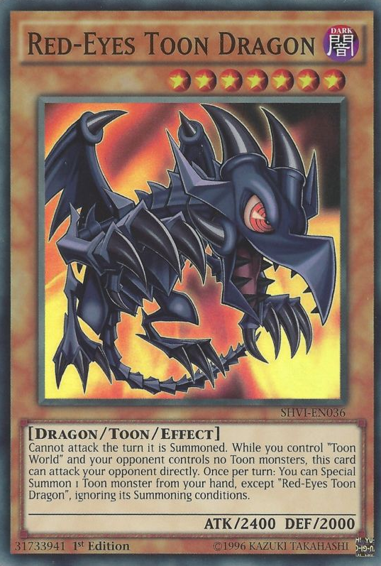 Red-Eyes Toon Dragon [SHVI-EN036] Super Rare | Chromatic Games