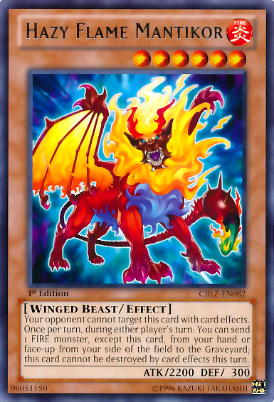 Hazy Flame Mantikor [CBLZ-EN082] Rare | Chromatic Games