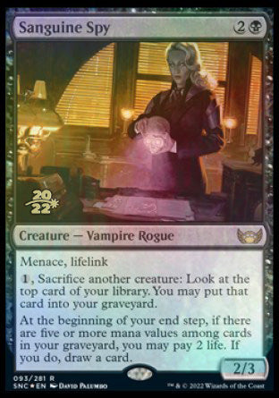 Sanguine Spy [Streets of New Capenna Prerelease Promos] | Chromatic Games