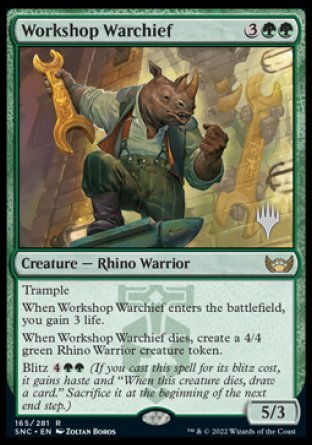 Workshop Warchief (Promo Pack) [Streets of New Capenna Promos] | Chromatic Games