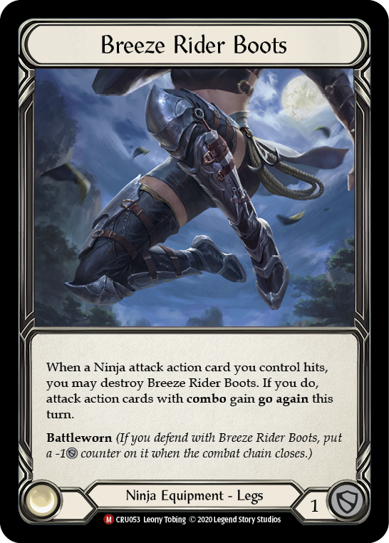 Breeze Rider Boots [CRU053] (Crucible of War)  1st Edition Normal | Chromatic Games