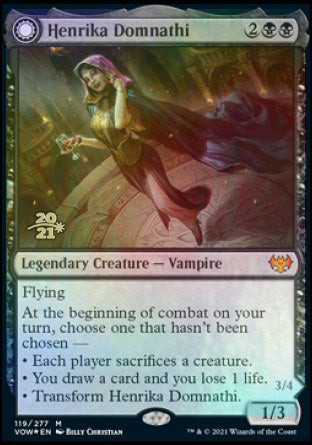 Henrika Domnathi // Henrika, Infernal Seer [Innistrad: Crimson Vow Prerelease Promos] | Chromatic Games