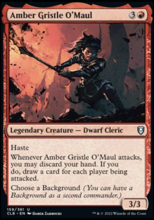 Amber Gristle O'Maul [Commander Legends: Battle for Baldur's Gate] | Chromatic Games