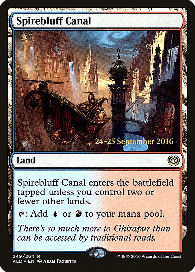 Spirebluff Canal [Kaladesh Prerelease Promos] | Chromatic Games