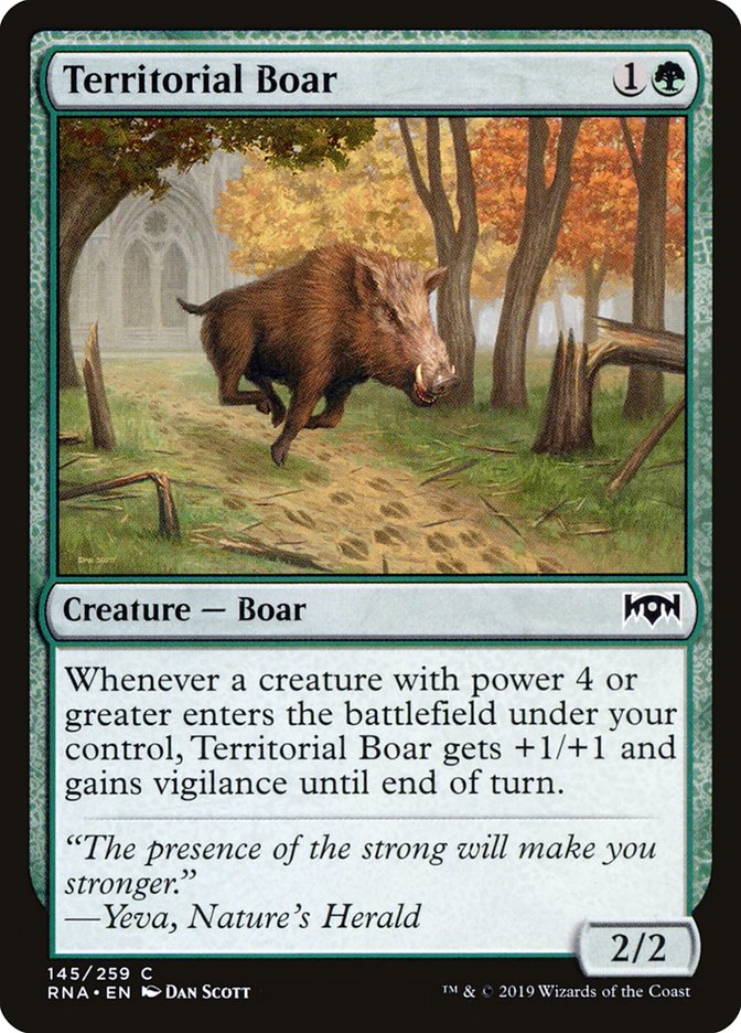 Territorial Boar [Ravnica Allegiance] | Chromatic Games