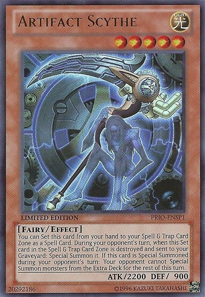 Artifact Scythe [PRIO-ENSP1] Ultra Rare | Chromatic Games