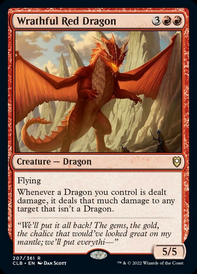 Wrathful Red Dragon [Commander Legends: Battle for Baldur's Gate] | Chromatic Games