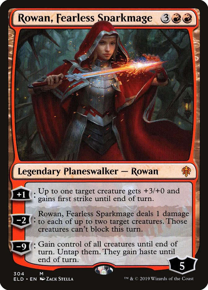 Rowan, Fearless Sparkmage [Throne of Eldraine] | Chromatic Games