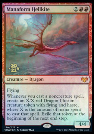 Manaform Hellkite [Innistrad: Crimson Vow Prerelease Promos] | Chromatic Games