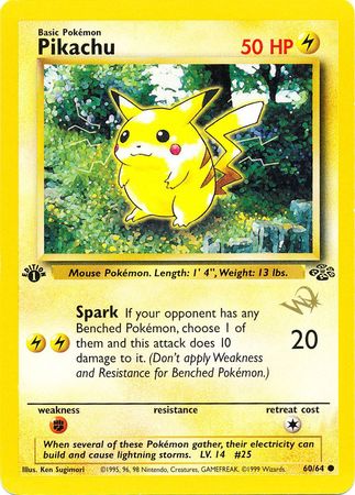 Pikachu (W Stamped Promo) [Wizards Black Star Promos] | Chromatic Games