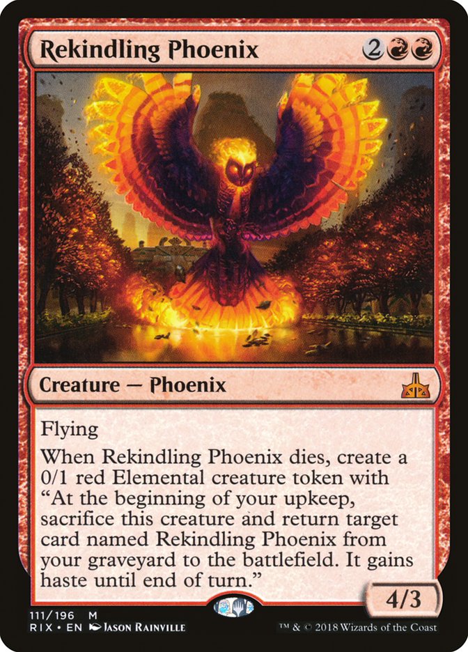 Rekindling Phoenix [Rivals of Ixalan] | Chromatic Games