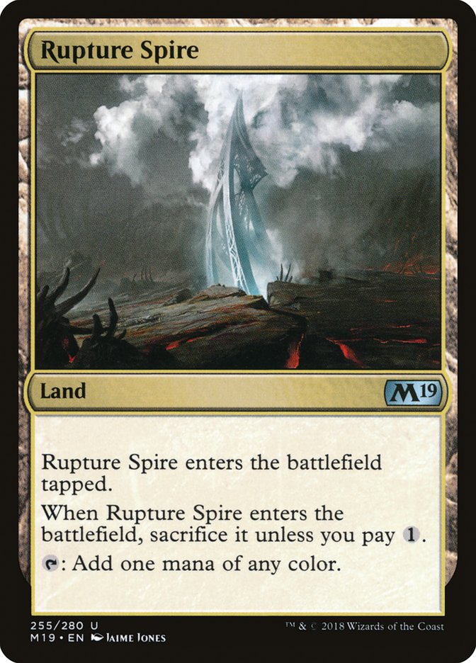 Rupture Spire [Core Set 2019] | Chromatic Games