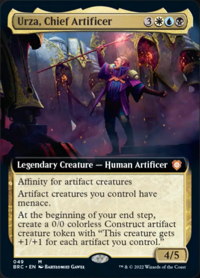 Urza, Chief Artificer (Extended Art) [The Brothers' War Commander] | Chromatic Games