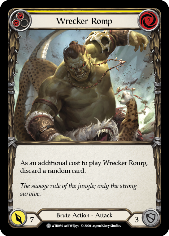 Wrecker Romp (Yellow) [U-WTR030] (Welcome to Rathe Unlimited)  Unlimited Rainbow Foil | Chromatic Games