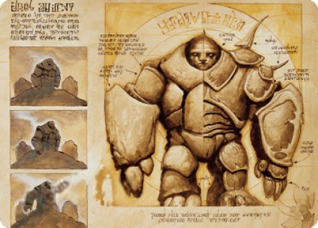 Precursor Golem Art Card [The Brothers' War Art Series] | Chromatic Games