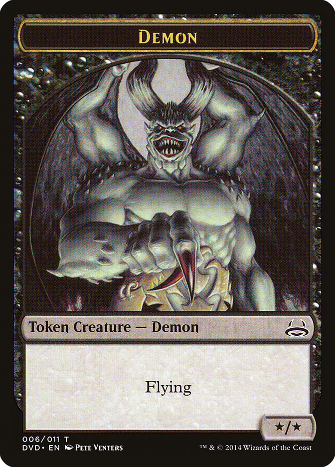 Demon Token (Divine vs. Demonic) [Duel Decks Anthology Tokens] | Chromatic Games