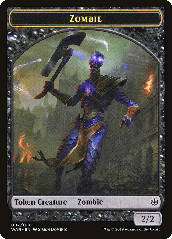 Zombie Token [War of the Spark Tokens] | Chromatic Games