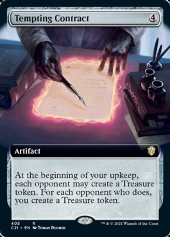 Tempting Contract (Extended Art) [Commander 2021] | Chromatic Games