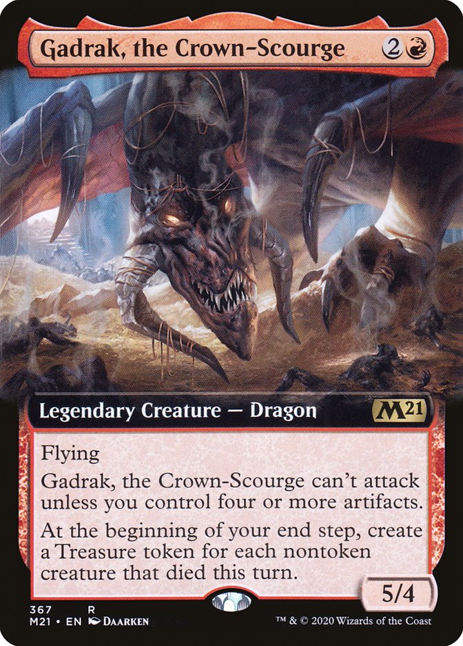 Gadrak, the Crown-Scourge (Extended Art) [Core Set 2021] | Chromatic Games