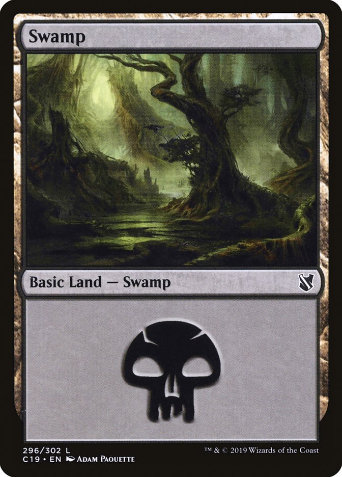 Swamp (296) [Commander 2019] | Chromatic Games