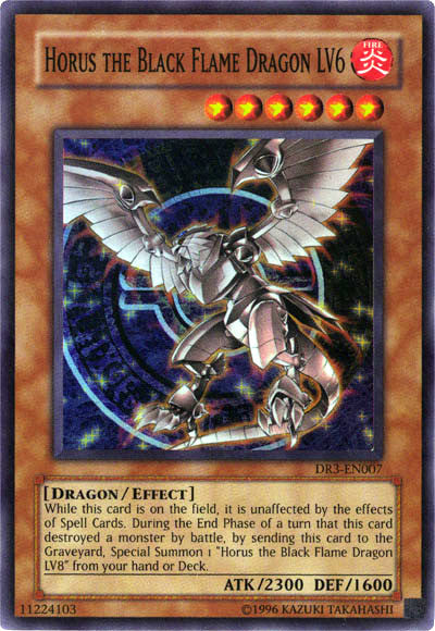 Horus the Black Flame Dragon LV6 [DR3-EN007] Super Rare | Chromatic Games