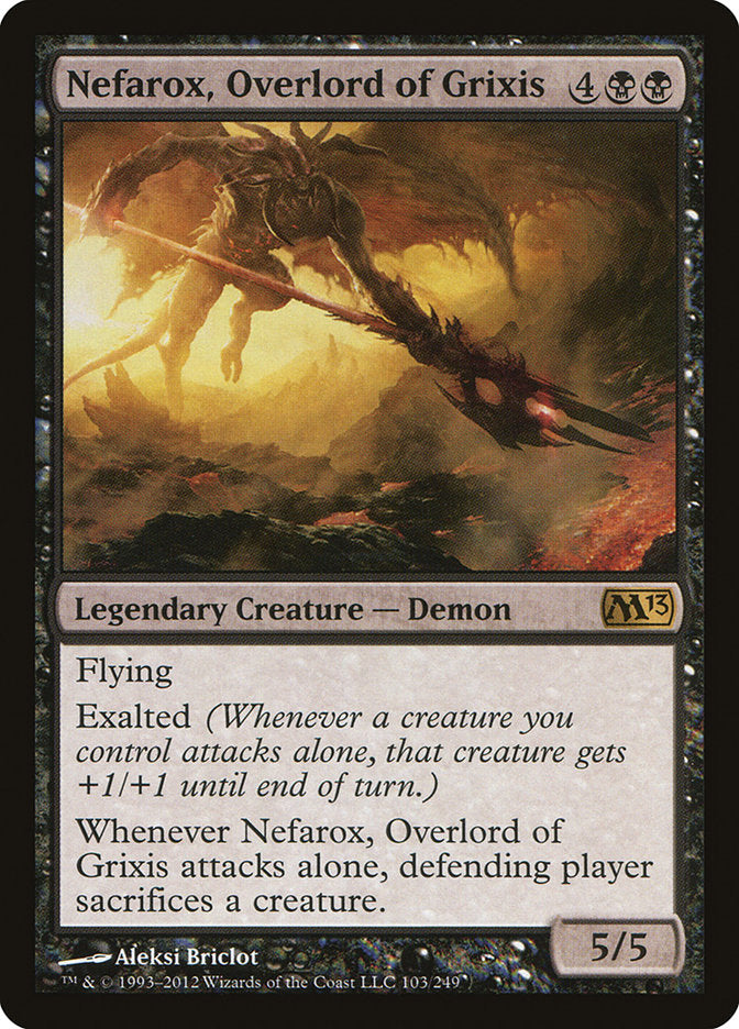 Nefarox, Overlord of Grixis [Magic 2013] | Chromatic Games