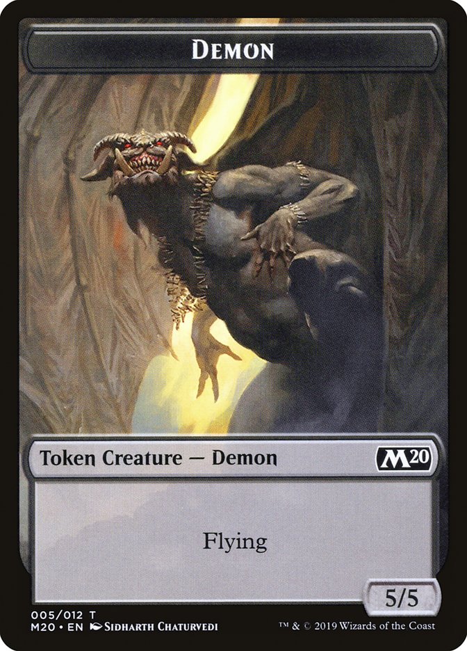 Demon Token [Core Set 2020 Tokens] | Chromatic Games