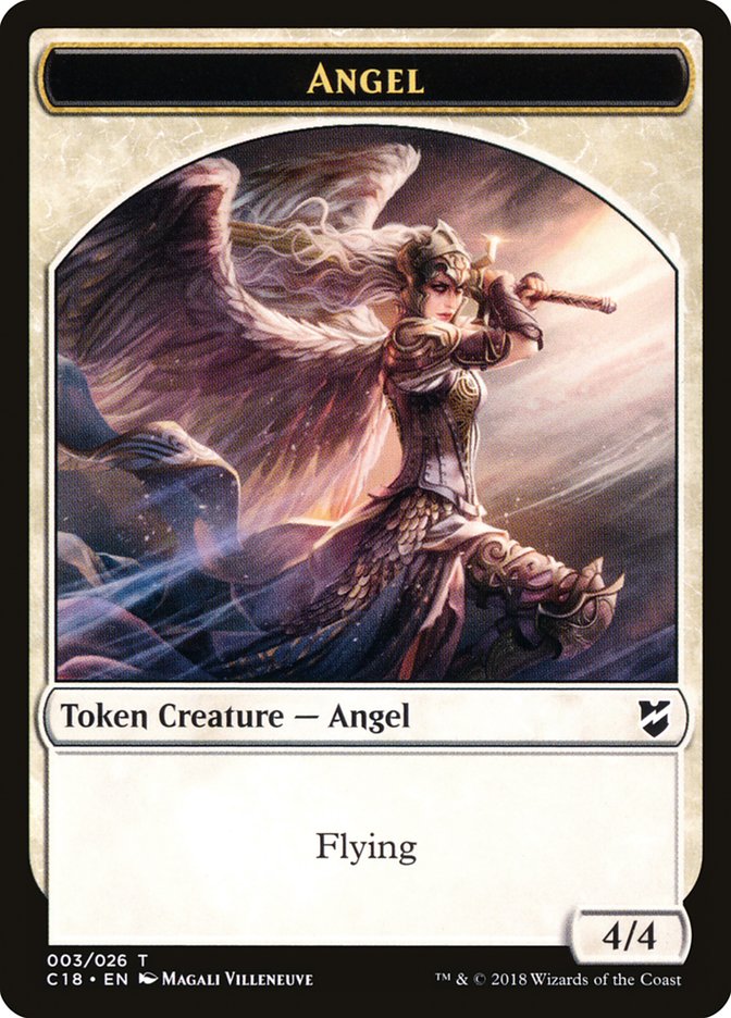 Manifest // Angel Double-Sided Token [Commander 2018 Tokens] | Chromatic Games