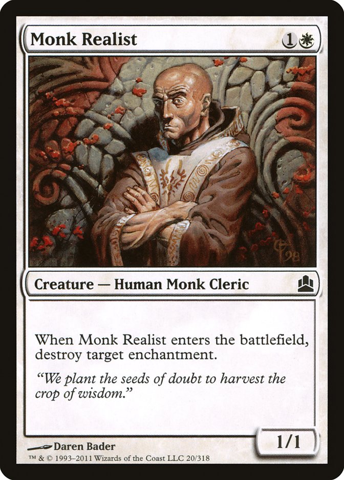 Monk Realist [Commander 2011] | Chromatic Games