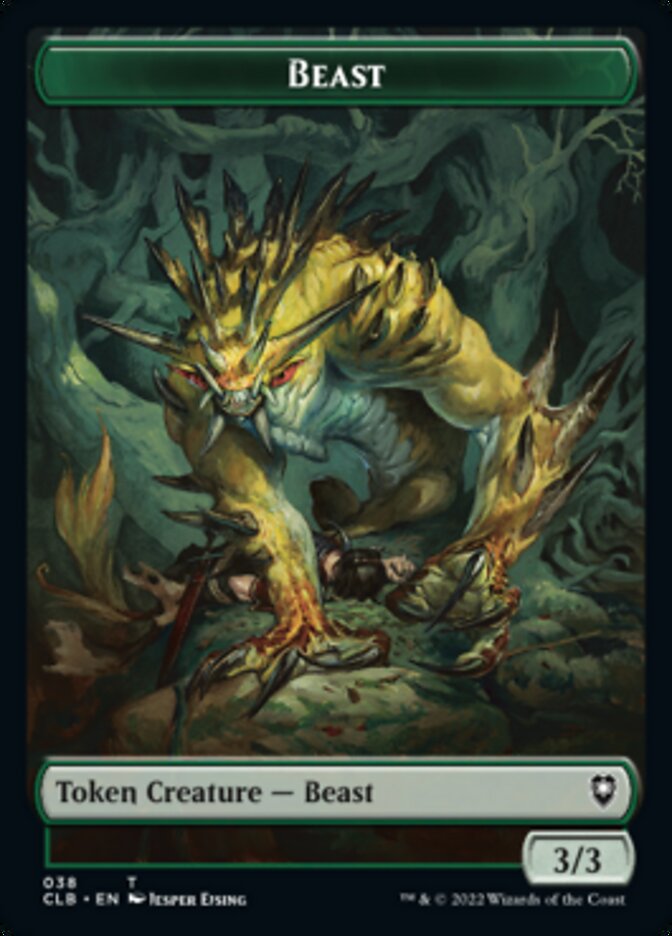 Satyr // Beast Double-Sided Token [Commander Legends: Battle for Baldur's Gate Tokens] | Chromatic Games