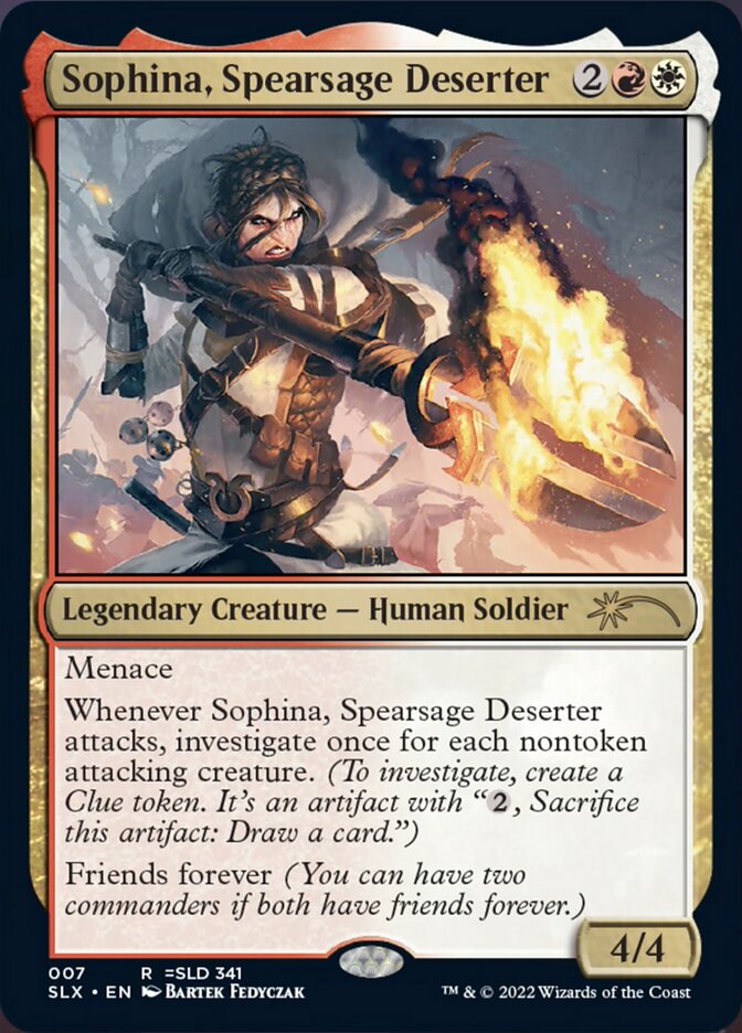 Sophina, Spearsage Deserter [Secret Lair: Universes Within] | Chromatic Games