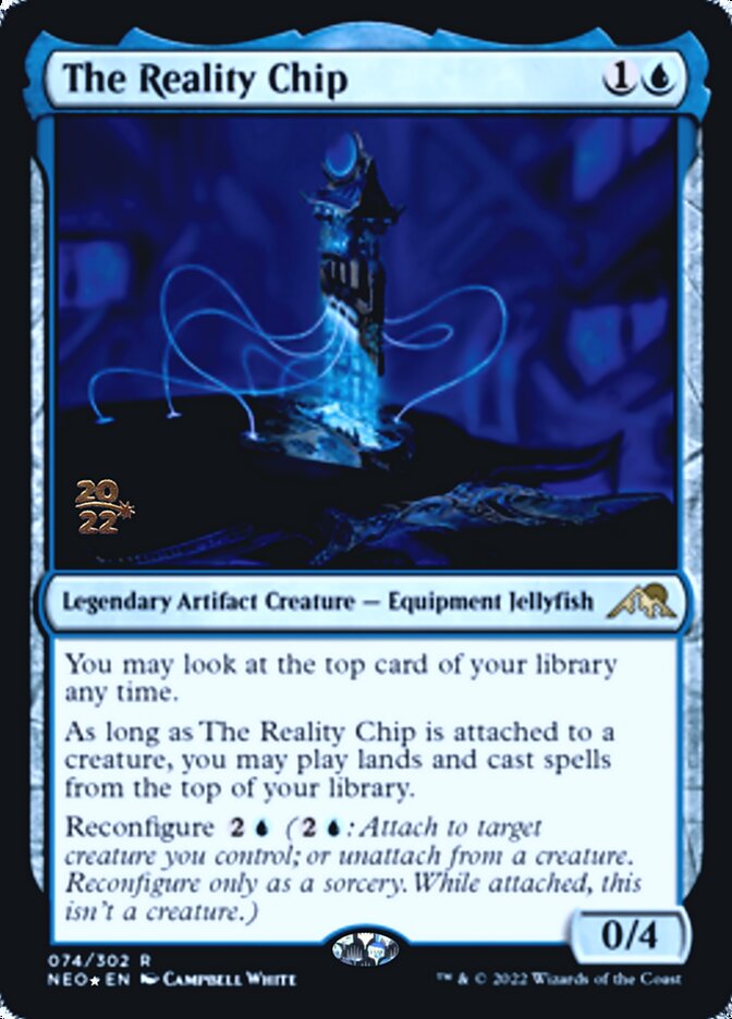 The Reality Chip [Kamigawa: Neon Dynasty Prerelease Promos] | Chromatic Games