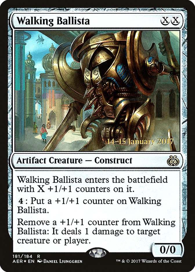 Walking Ballista [Aether Revolt Prerelease Promos] | Chromatic Games