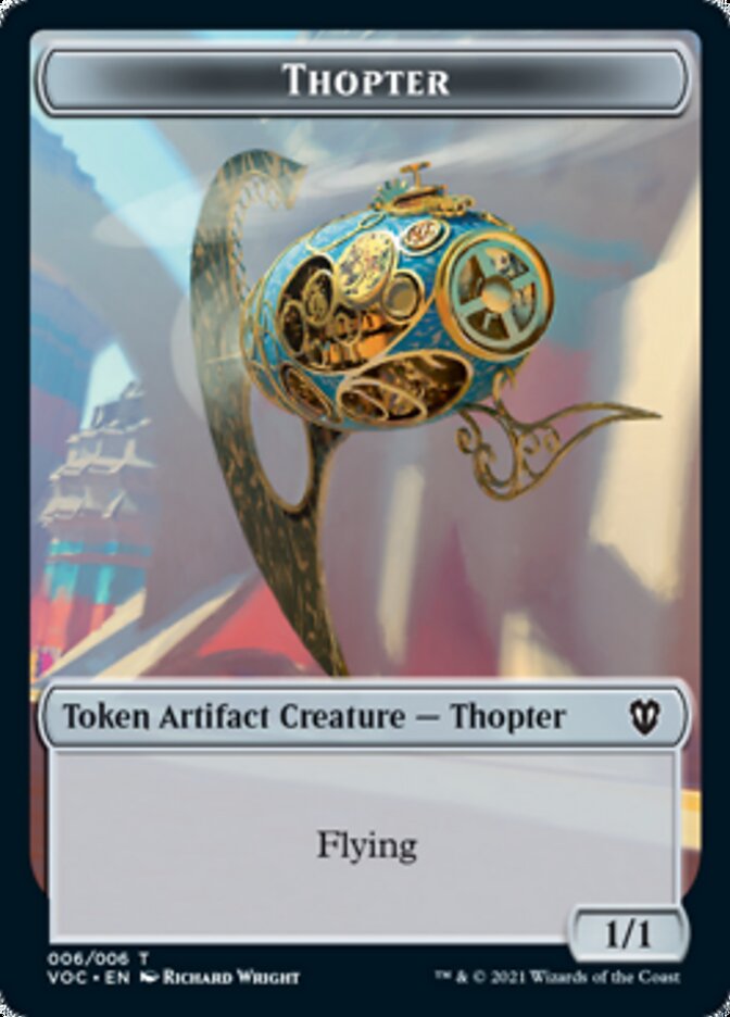 Spirit (003) // Thopter Double-Sided Token [Innistrad: Crimson Vow Commander Tokens] | Chromatic Games