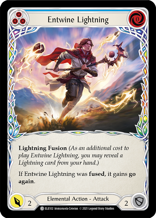 Entwine Lightning (Blue) [ELE102] (Tales of Aria)  1st Edition Normal | Chromatic Games