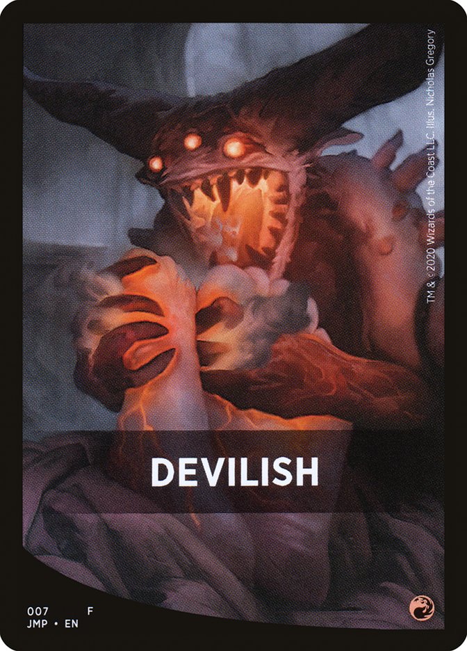 Devilish Theme Card [Jumpstart Front Cards] | Chromatic Games