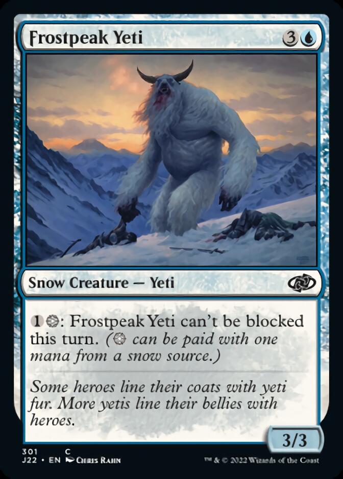 Frostpeak Yeti [Jumpstart 2022] | Chromatic Games