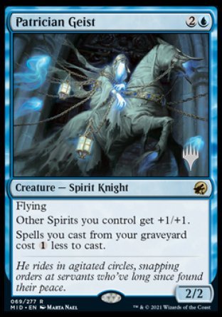 Patrician Geist (Promo Pack) [Innistrad: Midnight Hunt Promos] | Chromatic Games