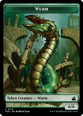 Bird // Wurm Double-Sided Token [Ravnica Remastered Tokens] | Chromatic Games