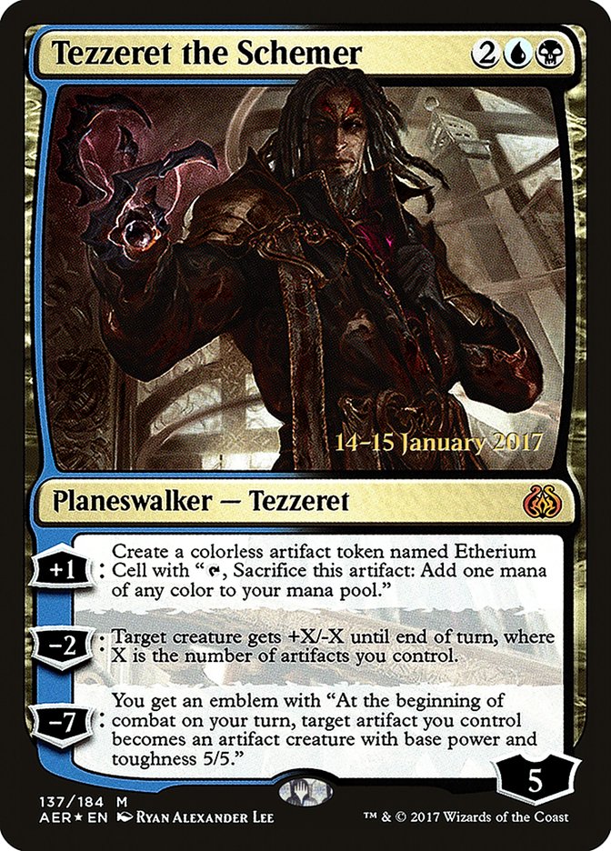 Tezzeret the Schemer [Aether Revolt Prerelease Promos] | Chromatic Games