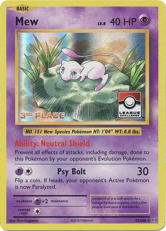 Mew (League Promo 3rd Place) [League & Championship Cards] | Chromatic Games