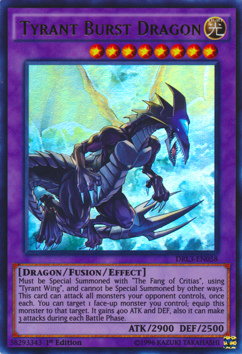 Tyrant Burst Dragon [DRL3-EN058] Ultra Rare | Chromatic Games