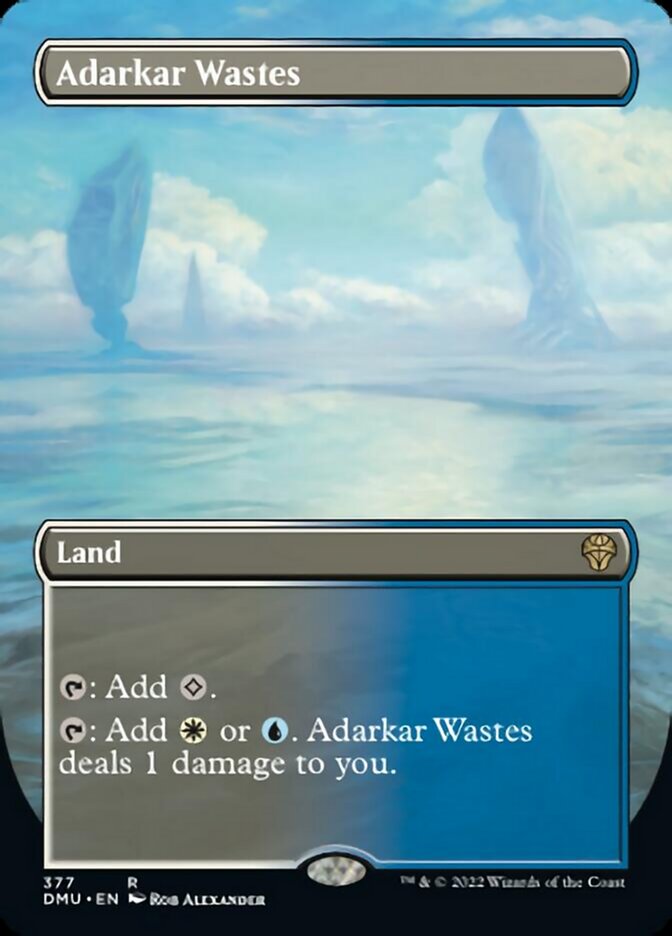 Adarkar Wastes (Borderless Alternate Art) [Dominaria United] | Chromatic Games