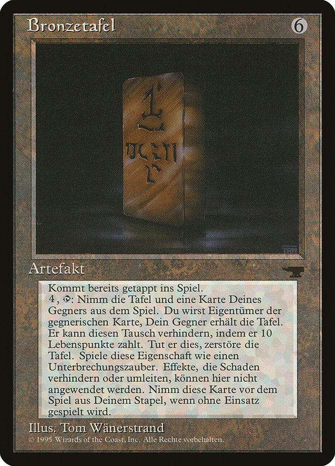 Bronze Tablet (German) - "Bronzetafel" [Renaissance] | Chromatic Games